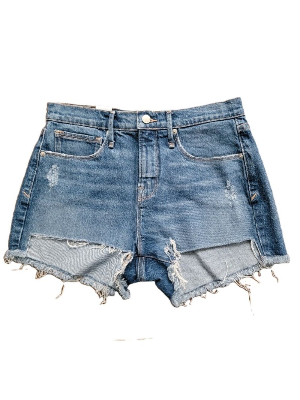 Good American Jean Shorts Womens 2 Cut Off Denim Cowgirl Country Timeless Casual